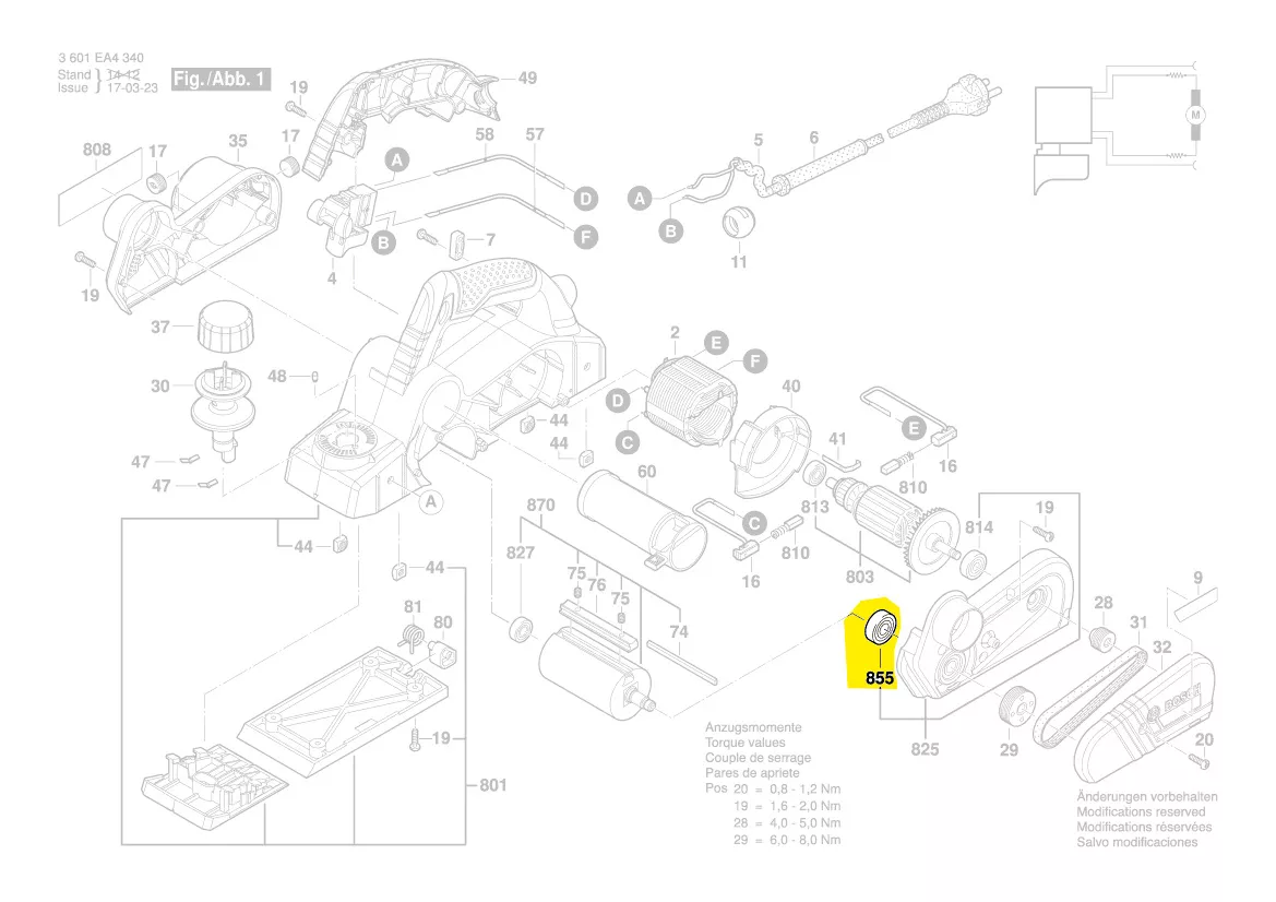 Roulement à billes réf. 2 600 905 064 BOSCH